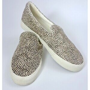 Madewell Sidewalk Slip-on Shoes Dyed Calf Hair Spotted Animal Cheetah Print 8.5